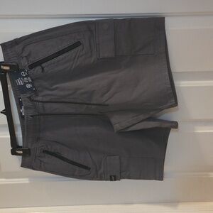 Men's Hollister Gray Cargo Jogger Short Medium